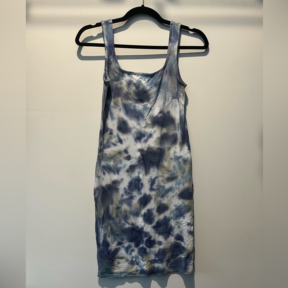 Forever 21 tie dye blue mini dress